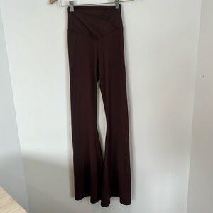 Aerie Dark Brown Flare Pants